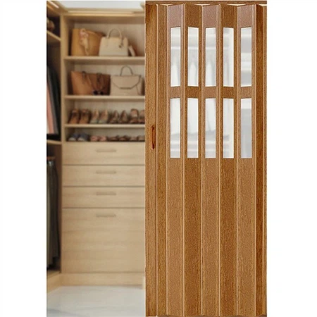 Frosted Glass PVC Folding Doors