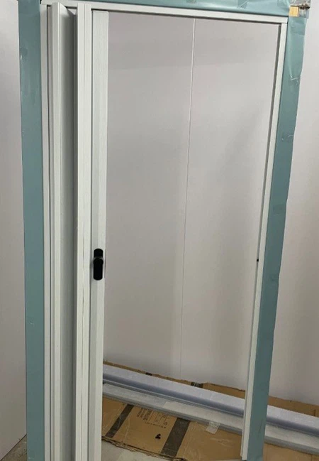 Feature white color PVC folding door