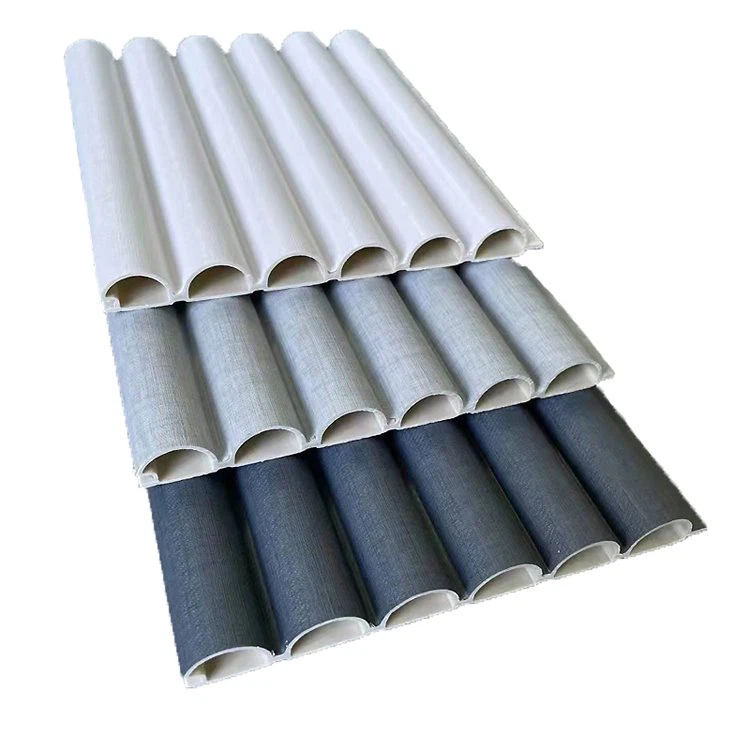 Panel Dinding WPC Desain Setengah Lingkaran