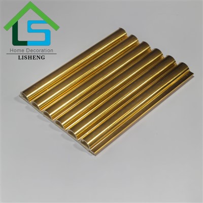 Panel WPC semi-lingkaran yang menakjubkan dalam kombinasi warna yang cerah